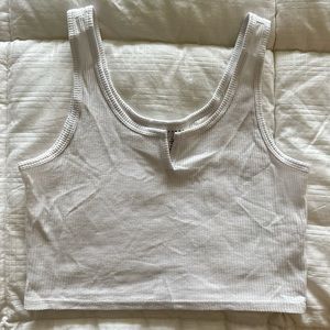 Waffle Topshop crop tee